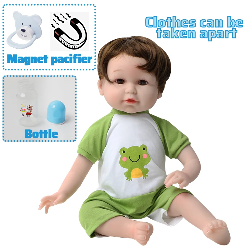 56CM Realist bebe baiat papusa copilul Bonecas realiste 22 inch drăguț silicon moale renăscut baby doll Cu Elefant fete jucarii copii