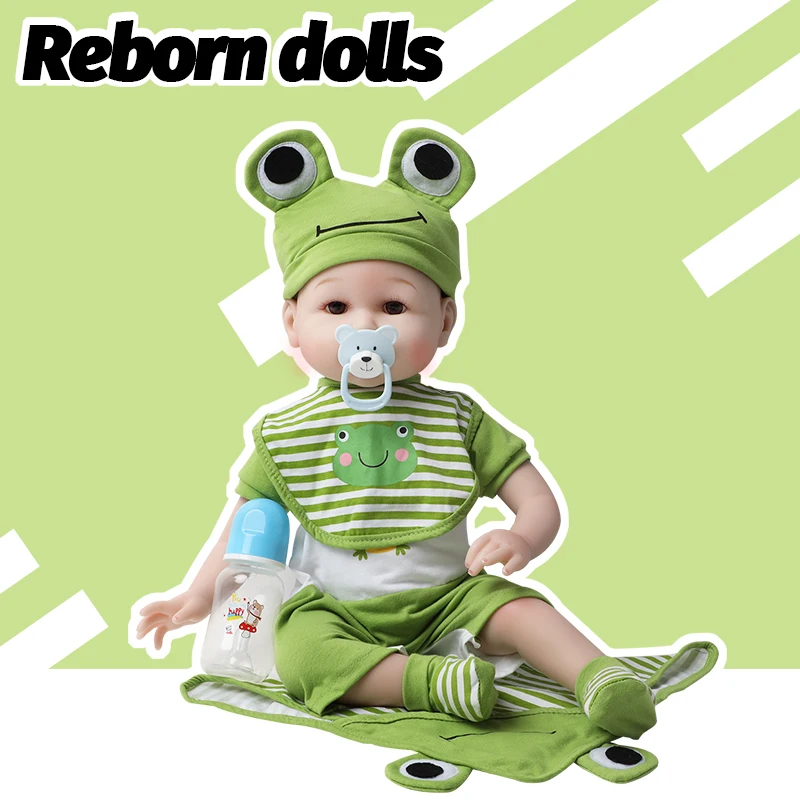 56CM Realist bebe baiat papusa copilul Bonecas realiste 22 inch drăguț silicon moale renăscut baby doll Cu Elefant fete jucarii copii