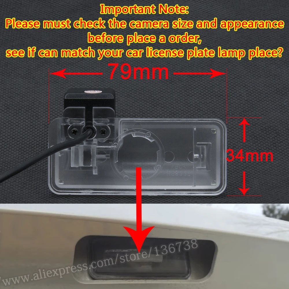 175 Grade 1080P Fisheye Auto Reverse Camera cu Vedere în Spate Pentru Subaru Forester 2013 2016 Subaru WRX Parcare Monitor