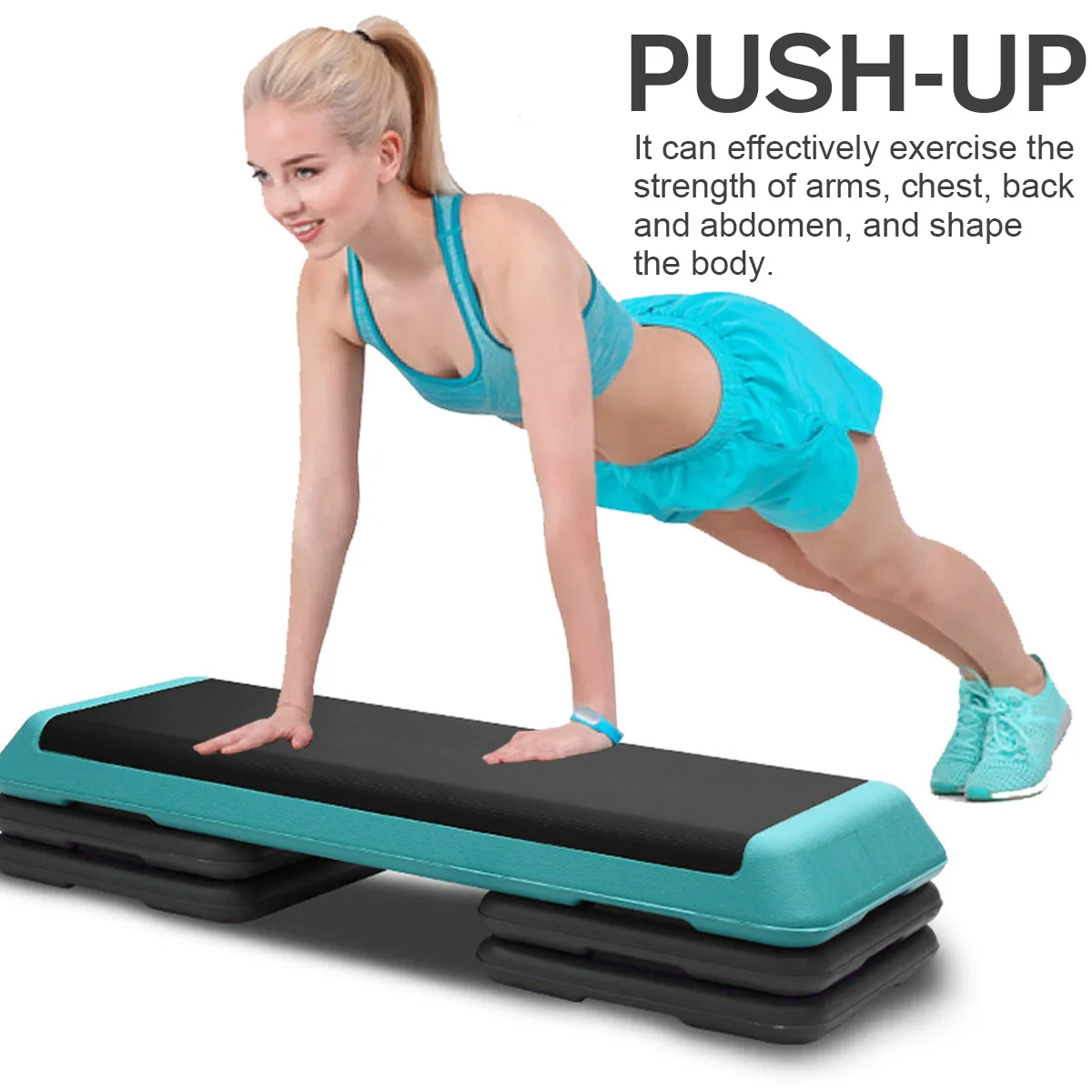 NOI 110cm Fitness Aerobic Pas AdjustableNon-alunecare Cardio, Yoga Pedala pas cu pas de Gimnastică Exercițiu de Fitness Aerobic Pas Echipamente 300KG