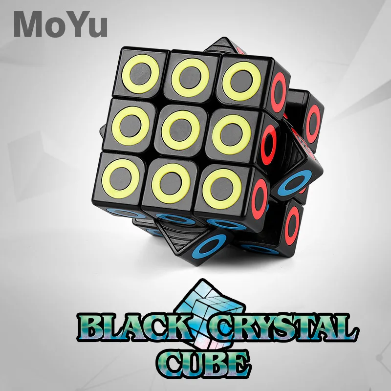 Cele mai noi MoYu Negru Cristal Cub 3x3x3 Mofangjiaoshi 3x3 cub magic cubaj clasă de Viteză Cub Educativ Copil Jucării picătură de transport maritim
