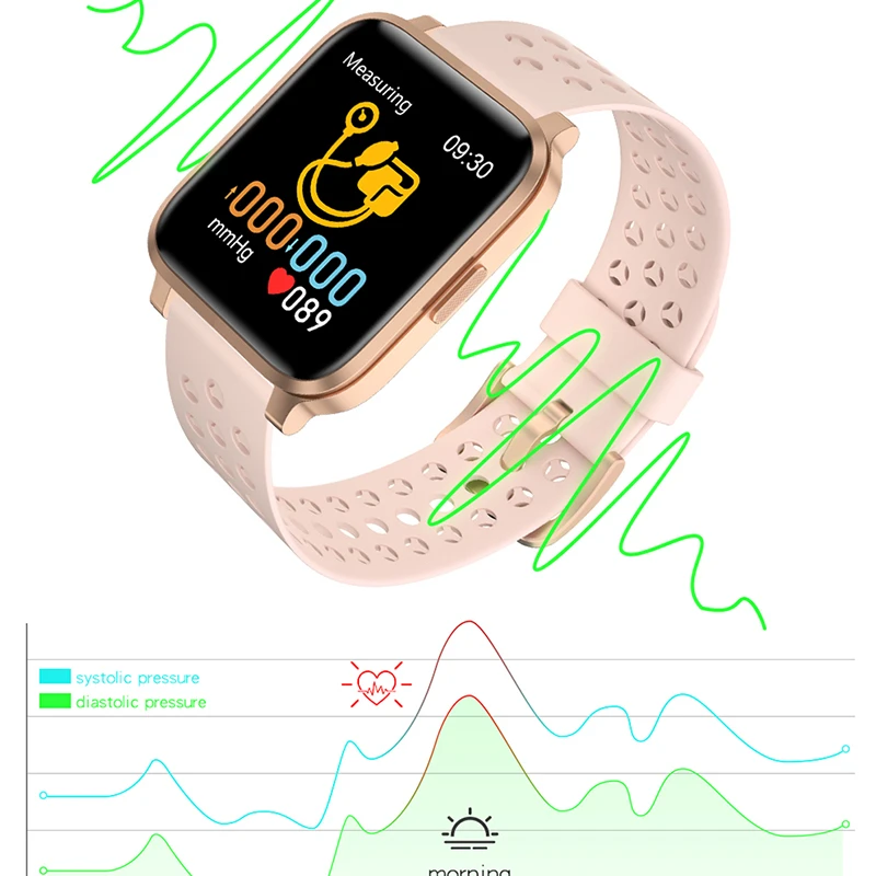 Jeleu Pieptene 1.3 inch Full Touch Ecran Ceas Inteligent IP68 rezistent la apa Piff Caz Bluetooth Smart Watch pentru iPhone Telefon Huawei Watch