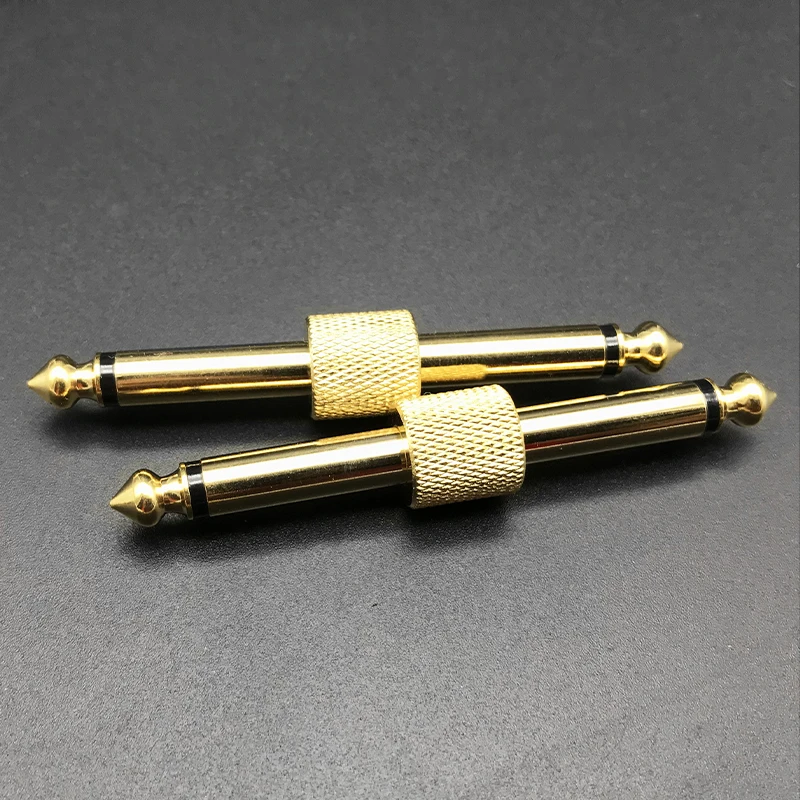 4buc 6,35 mm Pedala Efect Chitara Audio Adaptor Conector 6.5 mm Dop de Metal de Lipire Conexiune Convertor Plug-in Patch