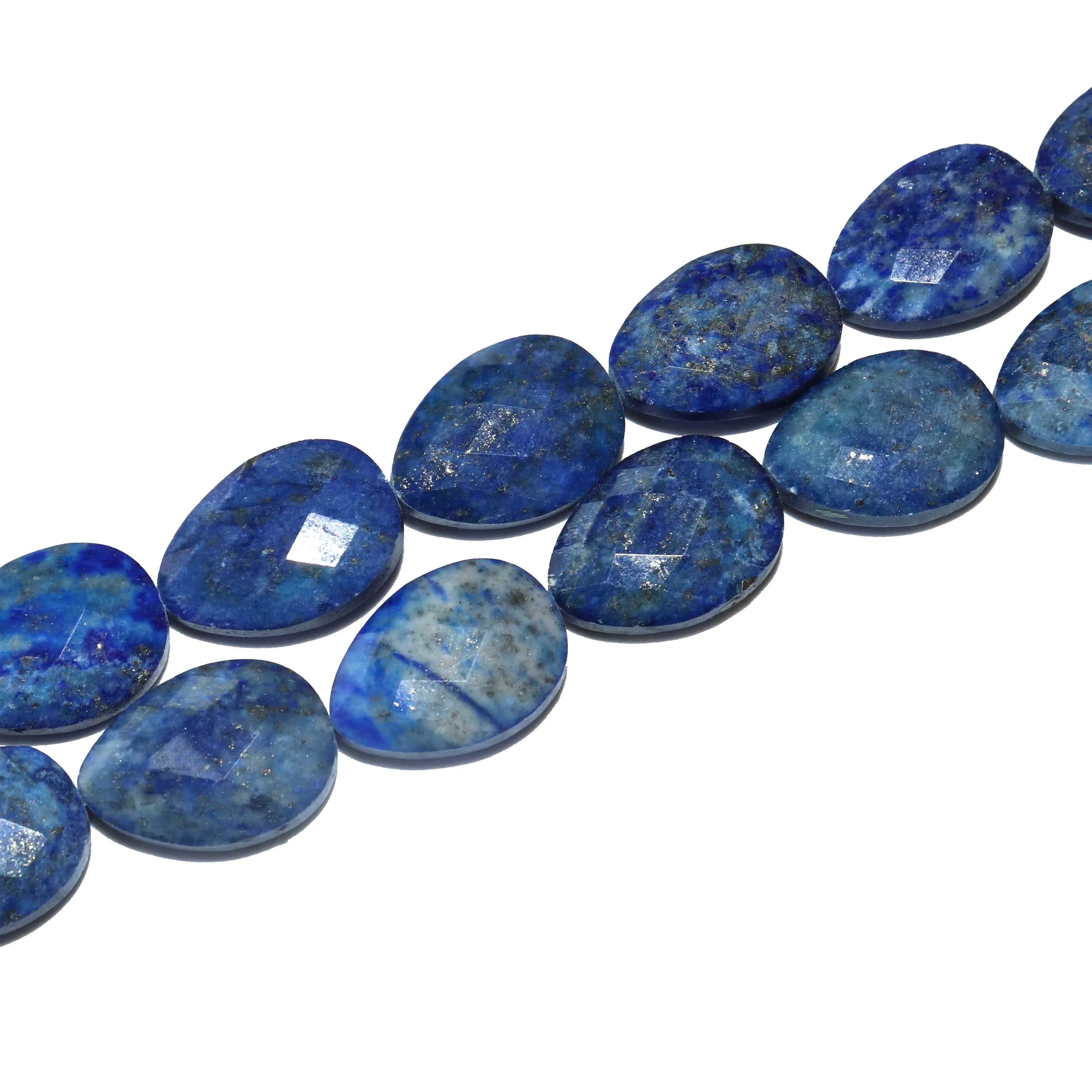 Fațete Piatră Naturală Formă de Picătură de Apă Agate Lapis lazuli Piatră Margele Pentru Bijuterii DIY Colier Accessories13*18MM