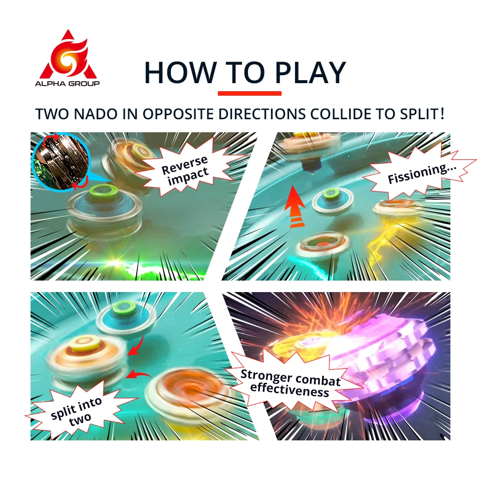 Gyro Infinity Nado 3 Stunt Set Jucărie Combinație Transformarea Split Arena Launcher Titirez Luptă Set Jucarii Copii Beyblade Jucarie