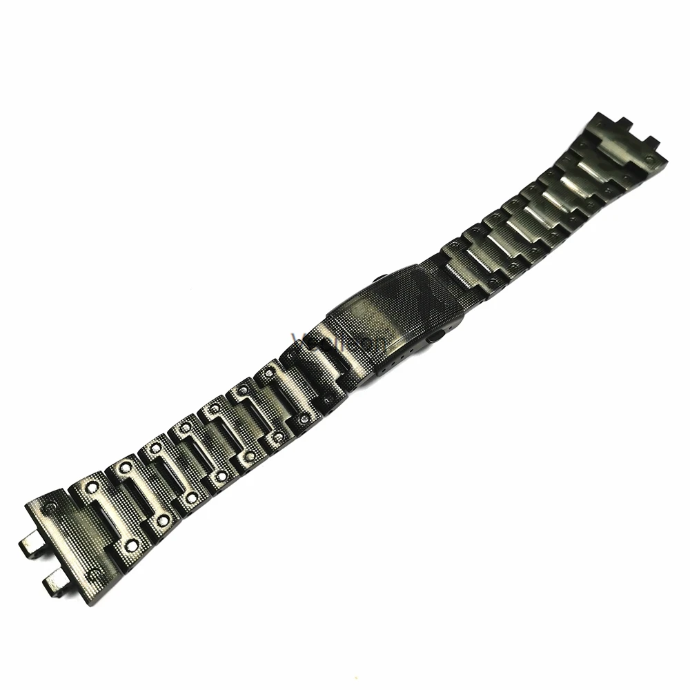 Camuflaj și Albastru 316 din Oțel Inoxidabil Watchbands și Rama Pentru GMW-B5000 Metal Ceas din Oțel Brățară Acoperă Cu Instrumente