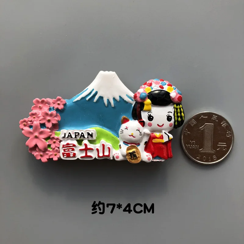 Japonia Magneți De Frigider Turist Japonez Suveniruri Nara Cerb Cherry Blossom Hokkaido Muntele Fuji Pitoresc Magnetic Frigider Autocolante