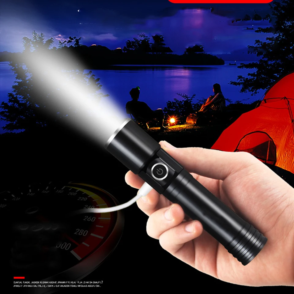 XML T6 Led Lanterna Q5 Lanterna de Becuri Reîncărcabilă 16850 Baterie Litwod Magnetic Puternic, Greu de Coada Zoom Reglabil Sport Light