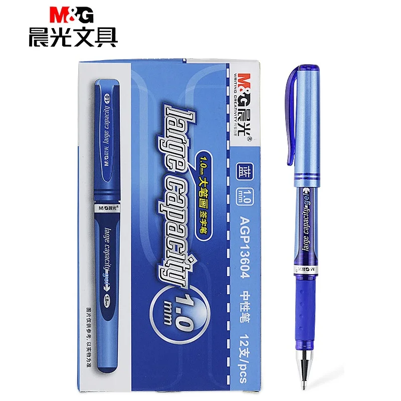 M&G AGP13604 1.0 mm, negru / albastru pix cu gel potrivite Pen Rezerve de scoala si de birou rechizite