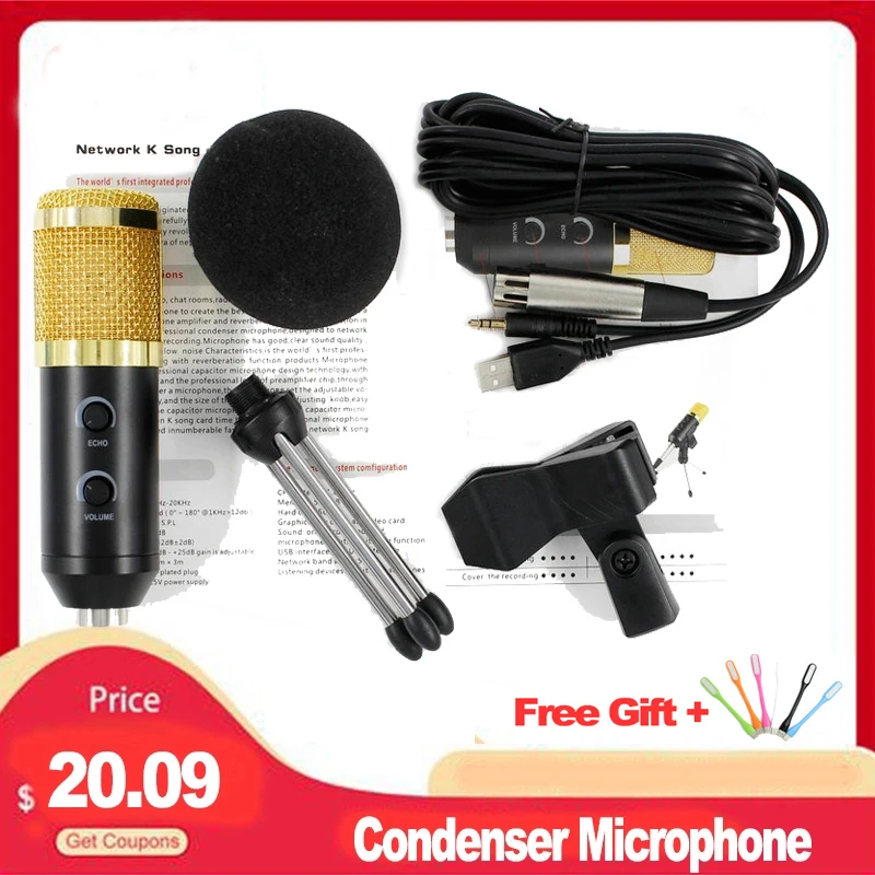 BM 900 USB Microfon Pentru Calculator Condensator de Studio de Karaoke Microfon Pentru PC-transport gratuit