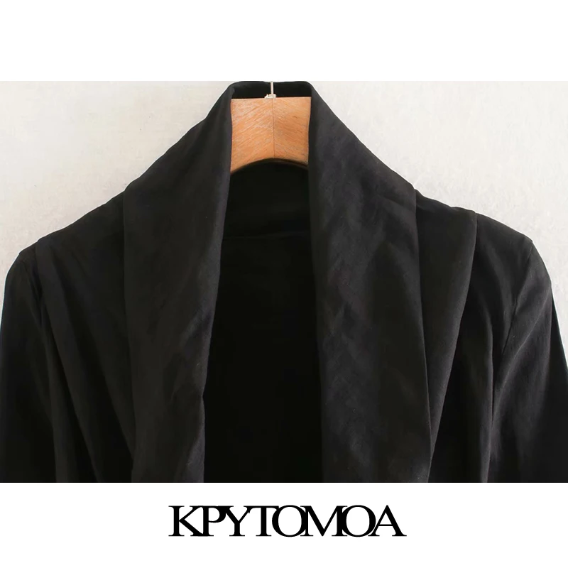 KPYTOMOA Femei 2020 Fahsion Gât Asimetric Drapat Bluze Vintage Maneca Lunga cu Fermoar Lateral Elastic de sex Feminin Tricouri Topuri Chic