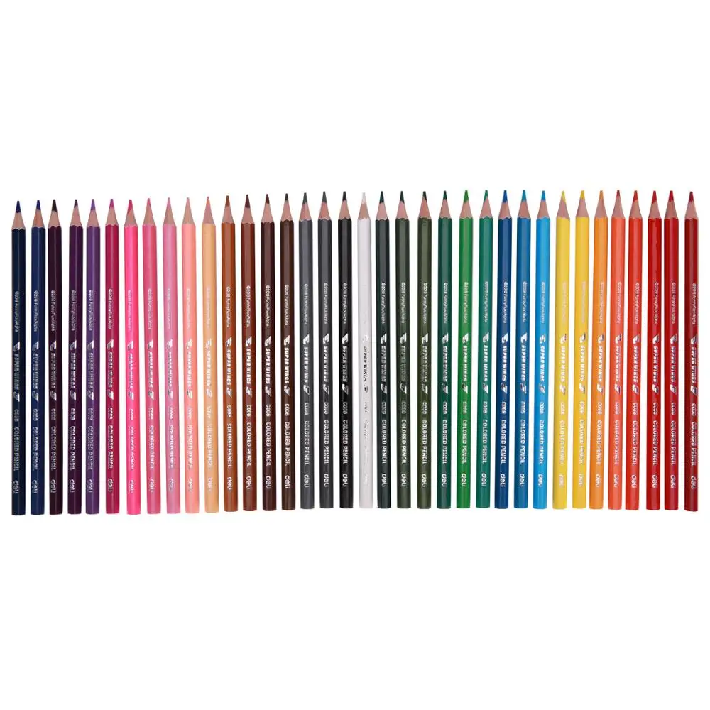 DELI EC008 Creioane Colorate 12/18/24/36 culori IP Super Wings Cadou Natura lemn de culoare creion pentru desen rechizite Școlare