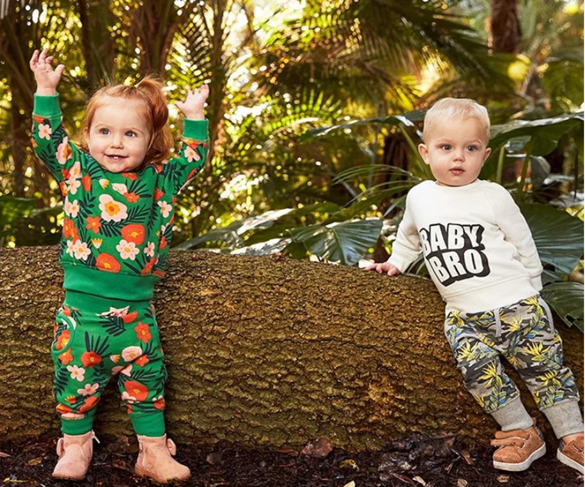 Haine Pentru Copii Seturi 2021 Nouă Primăvară Design De Brand Fete Baietii De Imprimare De Moda Jachete + Pant 2 Buc Copil Haine De Bumbac Seturi