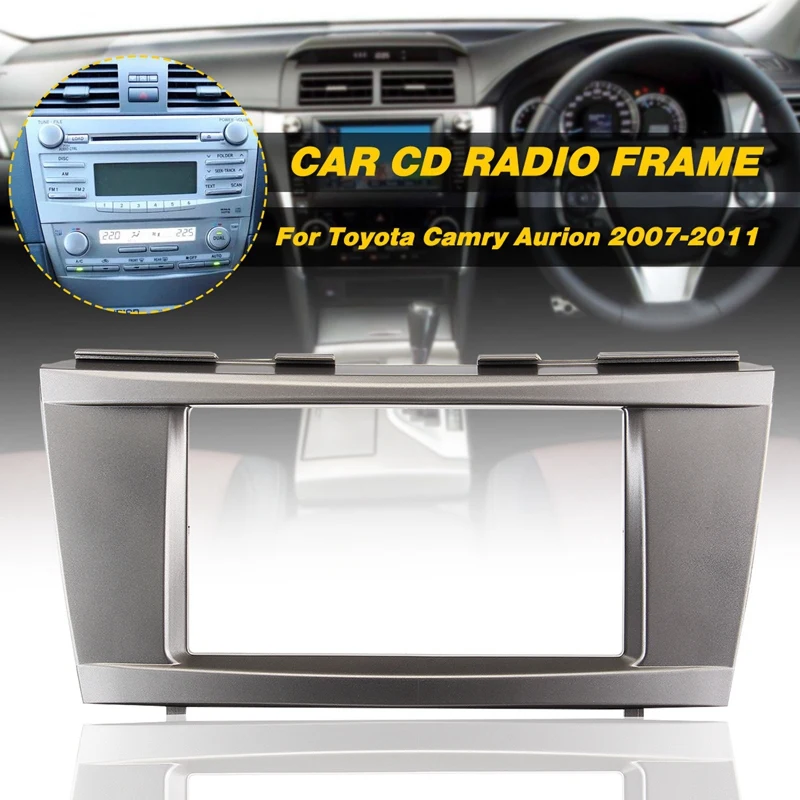 Masina Stereo Radio, DVD Panel Audio Muntele Fascia Kit pentru Toyota Camry Aurion 2007 2008 2009 2010 2011 DVD Retehnologizare Cadru de Bord Kit