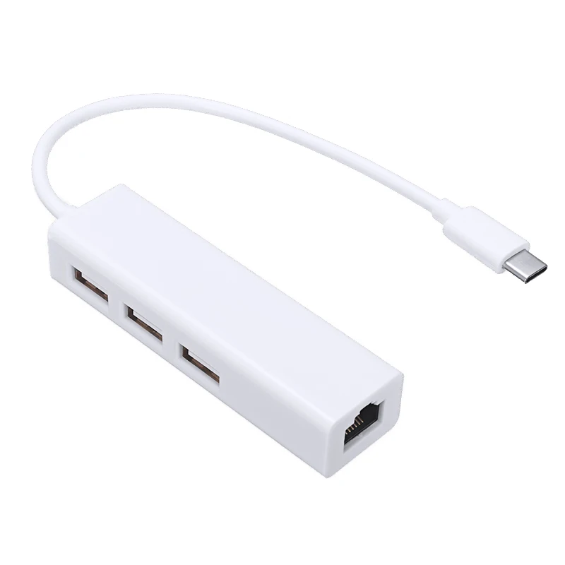 Noul USB 2.0 Tip C Thunderbolt 3 la RJ45 Ethernet Hub Adaptor pentru Macbook Portabil USB-C Ethernet Conector Accesorii Cablu