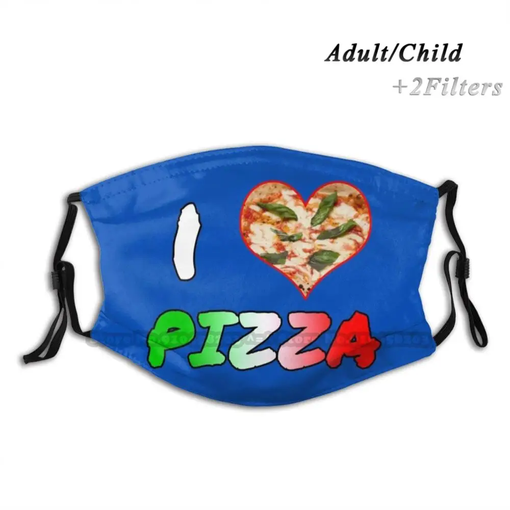 Îmi Place Pizza Cu Praf De Unică Folosință Gura Masca De Fata Pm2.5 Filtre Pentru Copil Adult Pizza Iubesc Amore Piacere Ca Iubesc Italia