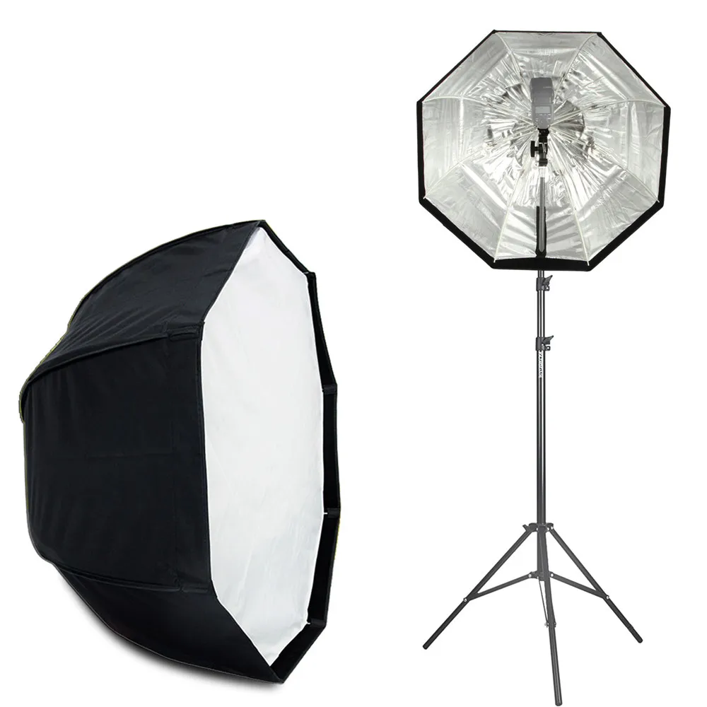 Viltrox 120cm/80cm Octogon Umbrela Flash Softbox Studio Reflector/2M Lumina Stand/Suport Flash pentru Camera Foto Speedlite