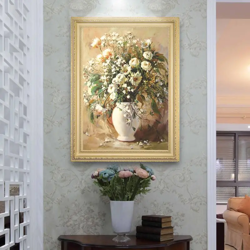 Simplu imagine mică Arte vaza de flori cu Acul 14CT Panza Neimprimate Broderii lucrate Manual Consilier cruciulițe Kituri DIY Home Decor