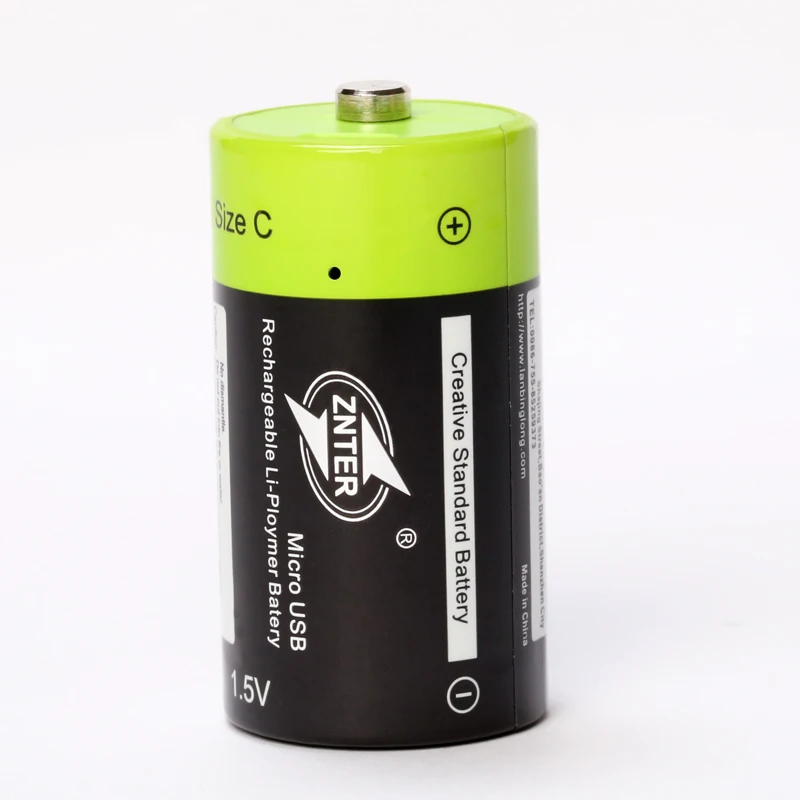 2 buc/lot ZNTER 1.5 V 3000mAh Baterii acumulatori Lipo A+ clasa C de Dimensiune Micro USB Batteria CU Cablu USB de Încărcare