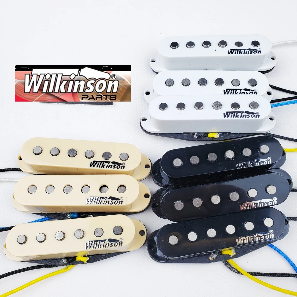 Wilkinson 60 WVS Alnico V Single Coil Chitara Camionete Negru Chitara Electrica Doze Pentru Chitara Stratocaster Made In Coreea