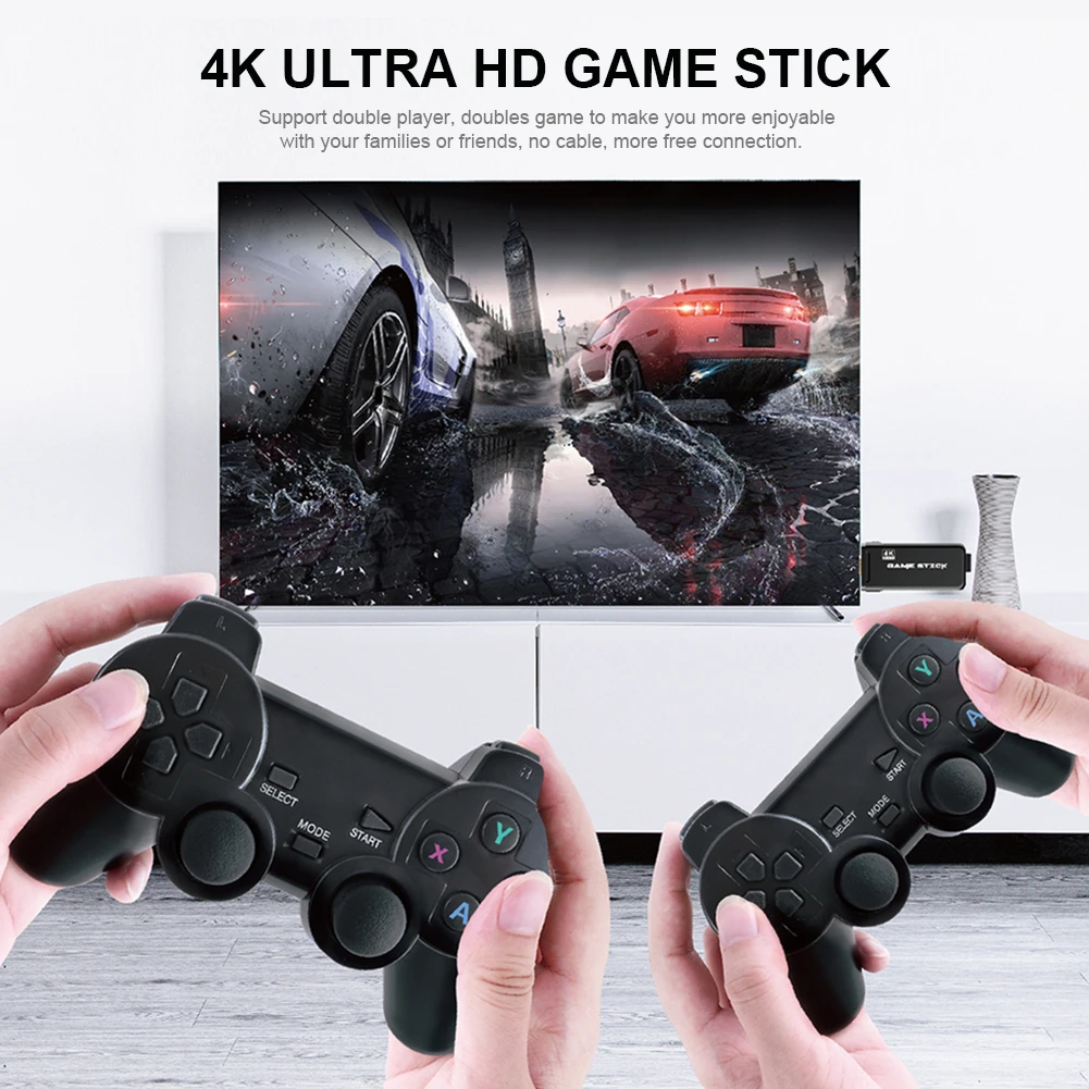 4K Video HD Joc Consola 2.4 G Dublu Wireless Controller Pentru PS1/GBA Clasic Retro TV, Consolă de jocuri 32GB 3500 de Jocuri