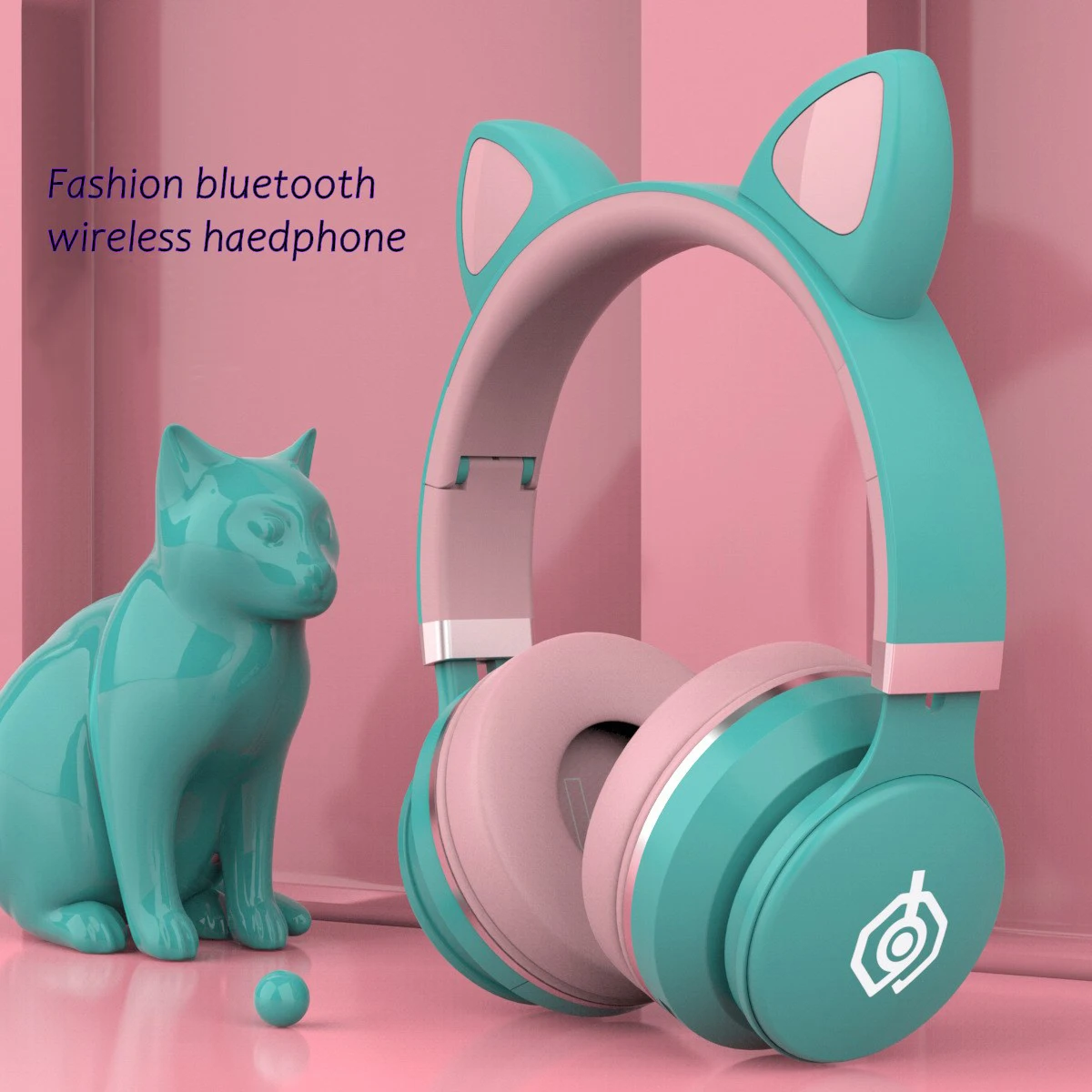 Căști fără fir Fructe Colorate Hifi Stereo cu Pisica Ureche Microfon Tf-card Bluetooth 5.0 Cască Fete Dragoste Fată Drăguță Cadouri LED31