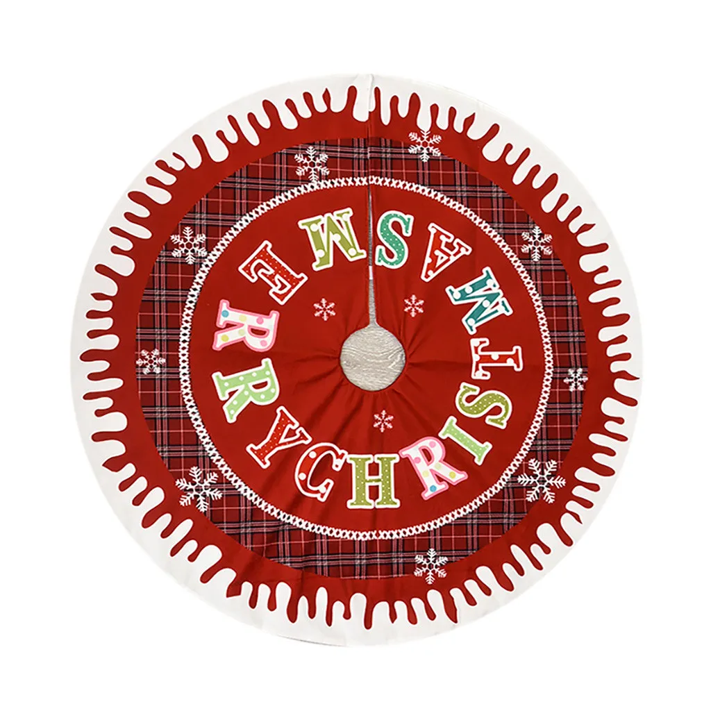 122cm Ornamente de Crăciun, Lenjerie de pat Imprimate Lenjerie de Pom de Crăciun Fusta Decor elemente de Recuzită 2020 Nou Festival Decoratiuni de Vacanță