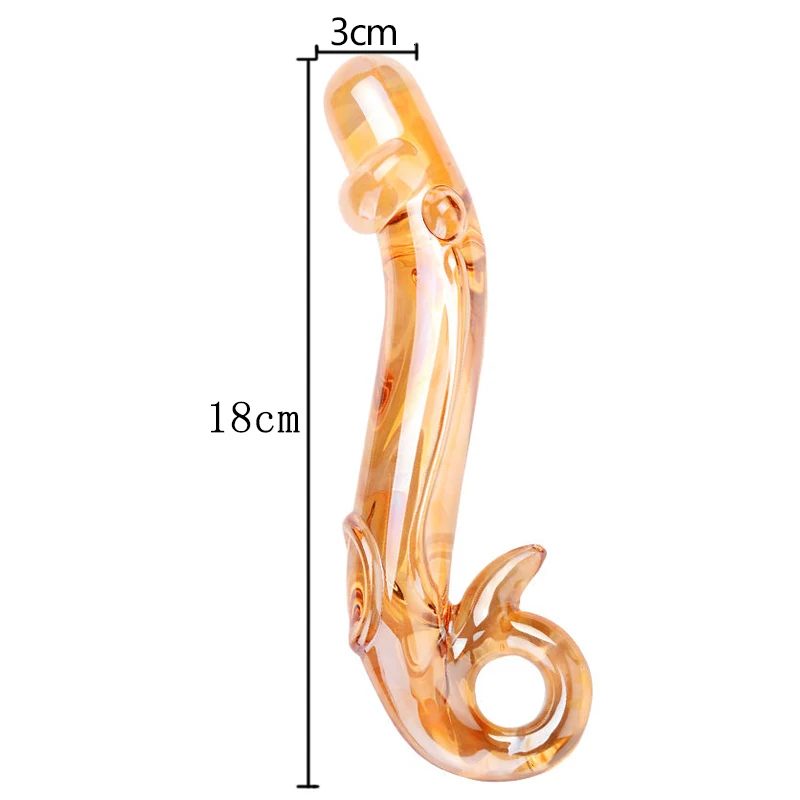 Sticla de cristal Dildo-uri Masturbator Realist Penis artificial Penis de sex Feminin Mari G-spot Jucarii Anale Butt Plug Adult Sex jucării pentru Fete Femeie
