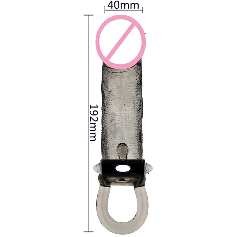 Silicon moale Penis Extender cristal Manșon Elastic Reutilizabile Prezervative Sex Erotic Produse Pentru Bărbați Intarziere Ejaculare de Jucărie pentru Adulți