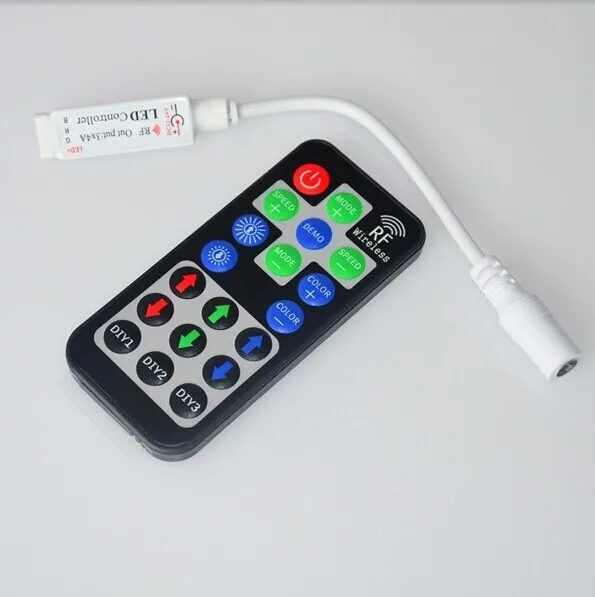 10buc Mini LED RGB Controller 19 taste 3*4A cu funcție DIY folosi pentru 5050 3528LEDStrip lumina Cu RF Control de la Distanță Dimmer