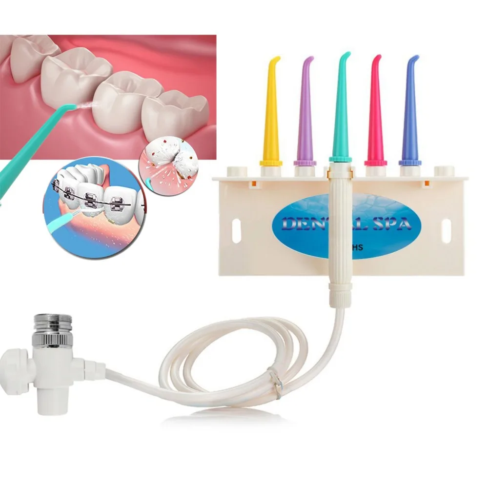 5 Sfaturi de Familie Comuta Robinetul de Apă folosește ață Dentară Irigator Oral Jet Dinte Curat Înlocuire Duză Sfaturi pentru Oral Dinti Albi