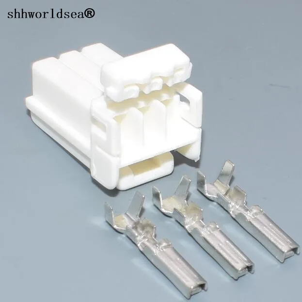Shhworldsea 3pin 1.8 mm auto de sex feminin locuințe plug sârmă exploatați prin cablu conector 174921-1