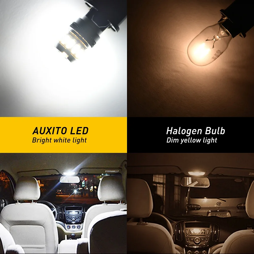 AUXITO 2x T10 W5W LED-uri Canbus Auto Interior Lumina 4014SMD Led Lampă de Lectură Pentru Volvo XC90 S60 V70 XC60, S80 S40 V40 V50 V60 XC70