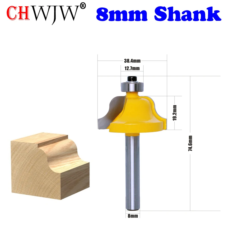 CHWJW 1-2pc 8mm Coadă Lambriuri Roman Costea & Piedestal Router Cam C3 cu muchii tăietoare de Carbură de Lemn Instrument de Tăiere pentru prelucrarea lemnului router biți