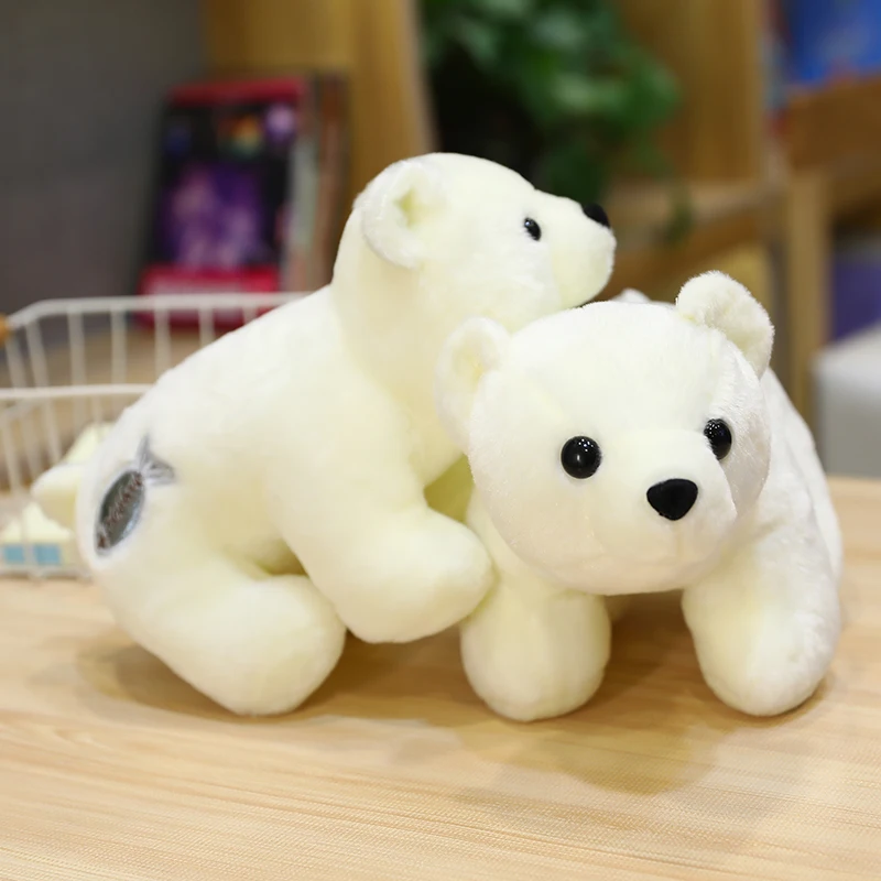24cm Urs Polar Jucărie de Pluș Moale Animale de Desene animate Drăguț Ursuleț de Pluș Papusa Sigiliu Leu de Mare Perna Copii Cadou de Crăciun de Înaltă Calitate