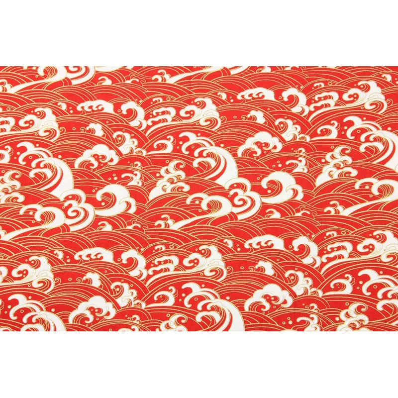 Jumătate Curte de Import Lenjerie de pat din Bumbac Tesatura Aurit Seawave de Imprimare, Manual DIY Mozaic Gura de Aur Pachetului Sac de Pânză A702