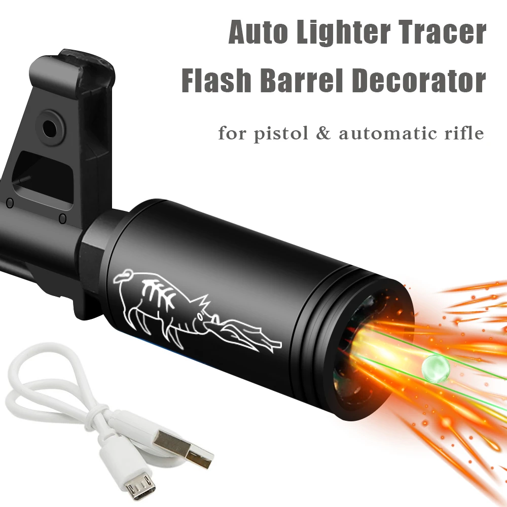 Tactic Airsoft Auto Bricheta Flash Butoi Decorator Pentru auto-Pusca Pistol Simula Foc-respirație Efect CS Fotografiere Accesoriu