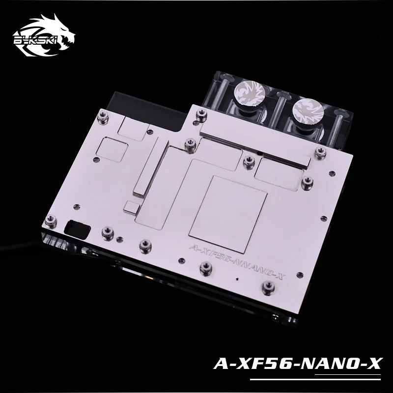 Bykski Apă Bloc folosi pentru AMD XFX VEGA56 NANO / SAFIR PULS Radeon RX Vega56 8G HBM2 / Acoperire Completă GPU Cupru Radiator Bloc