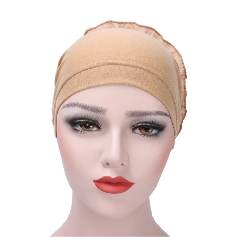 Femeile musulmane Floare de Bumbac Sifon Chimioterapie Somn Turban articole pentru acoperirea capului Folie Placat cu Eșarfă Capac Beanie Hat pentru Cancer Accesorii de Par