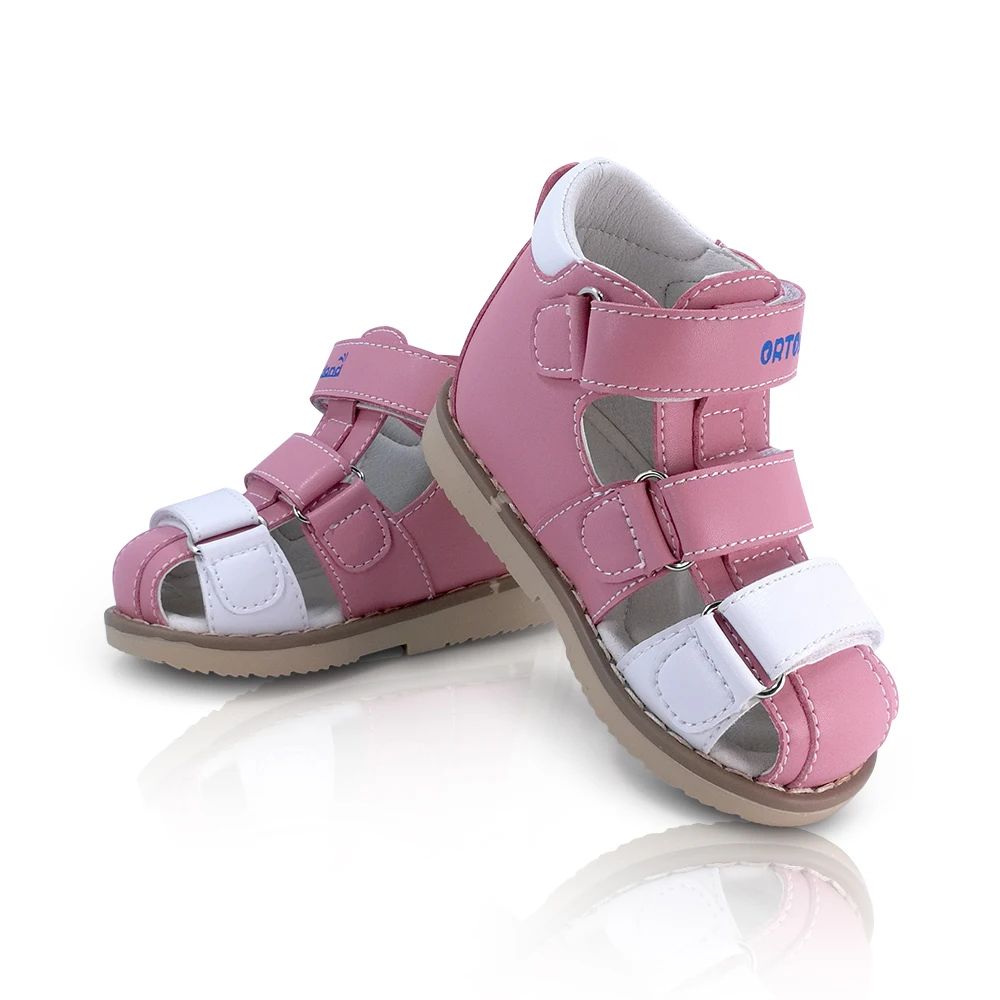 Copii Mici Fete Drăguț Sport Sandale Copii Ortopedice Roz Pantofi Din Piele Pentru Copii Pentru Copii Primavara-Vara Moda De Încălțăminte Elegant