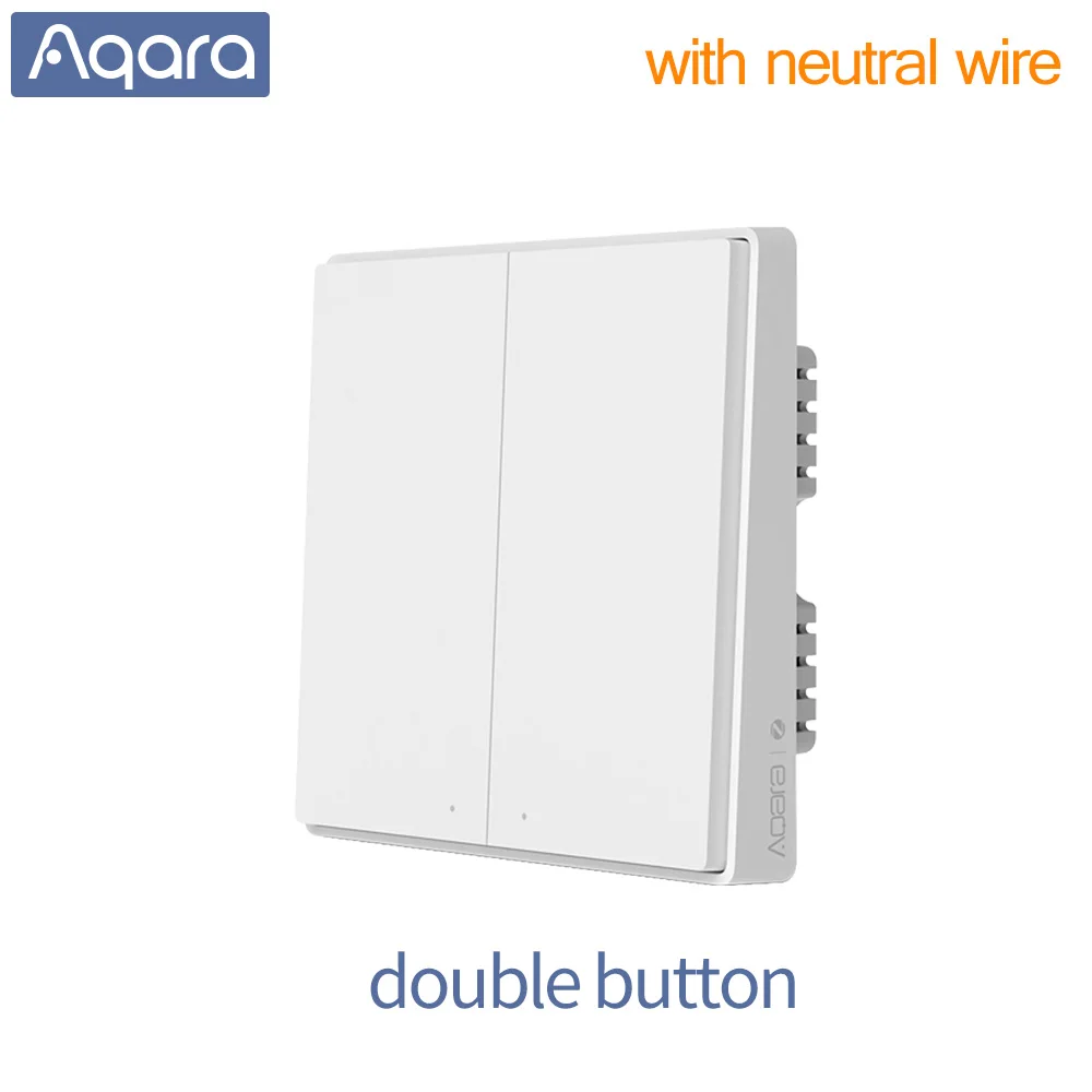 Aqara D1 Inteligent Perete Comutatorul de lumini comutatorul wireless ZigBee Wireless 3 Cheie Comutator de Perete Singur Foc Neutru Linie Pentru mihome app