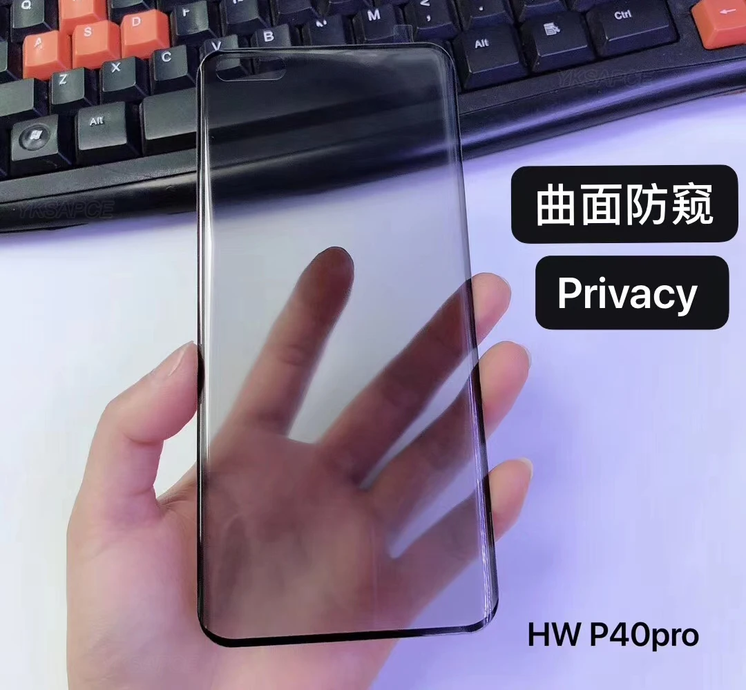 3D Curbat de Confidențialitate Completă 9H Sticla Temperata Pentru Huawei P40 Pro Onoarea 30 Pro Plus Nova 7 Pro Anti Spy Orbire Peep Ecran Protector