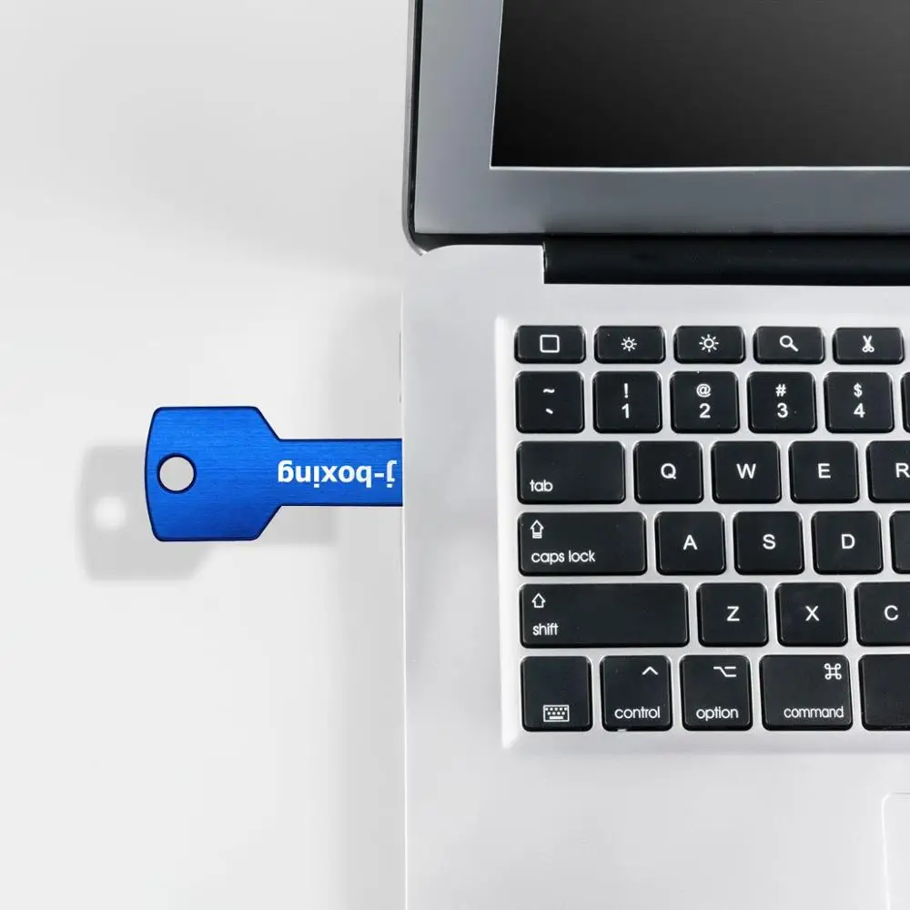 J-box Albastru 16GB USB Flash Drive de Metal de Forma Cheie Degetul mare Pen Drive 16gb Pendrives USB 2.0 Stick de Memorie Calculator, Laptop, Tableta
