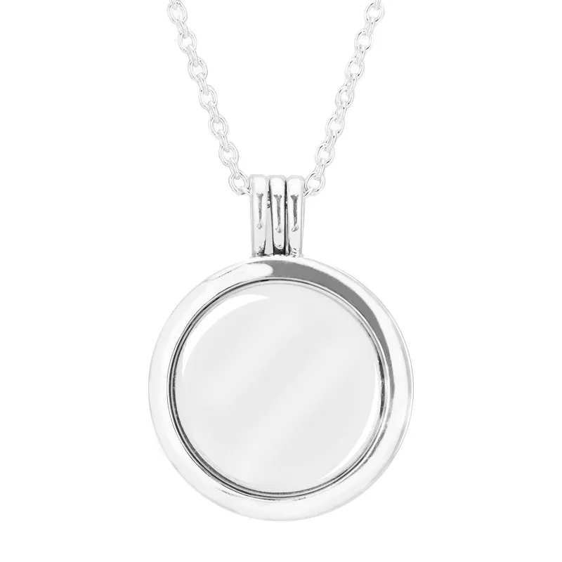 Mare Plutitoare Medalion collier Argint 925 Lant Pandantiv Coliere pentru Femei Bijuterii Fine Accesorii Bijoux