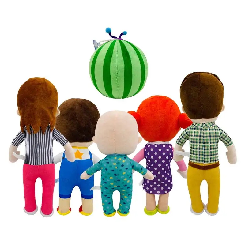 6pcs/set Cocomelon Jucării de Pluș Umplute Super Copilului de Familie CoCoMelon JJ Sora Tata Mama Jucării Educative Pentru copii de Craciun cadou