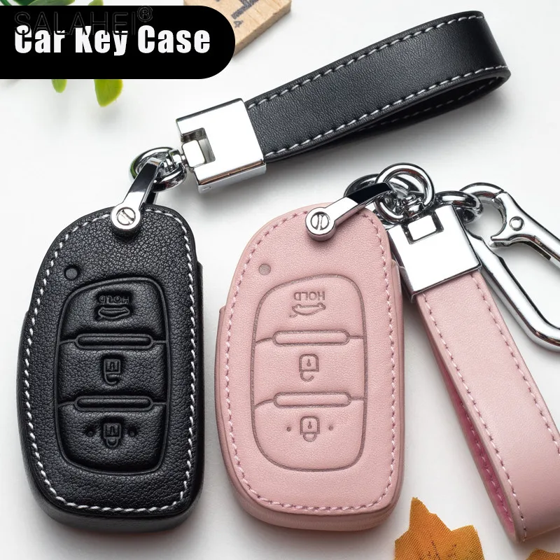 Piele Auto Key Caz Acoperire Pentru Hyundai Tucson Sonata Fe Creta ix25 ix35 ix45 i10 i20 i30 i40 Verna Solaris Mistra Elantra Accent