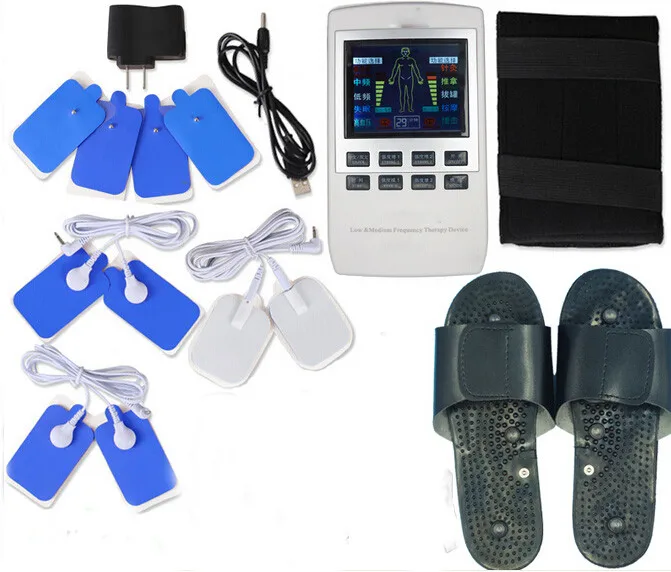 De Îngrijire a sănătății Stimulator Electric Corp Plin Relaxa Musculare Masaj,Puls zeci de Acupunctura cu terapie papuci de casă+ 10pads gratuit nava
