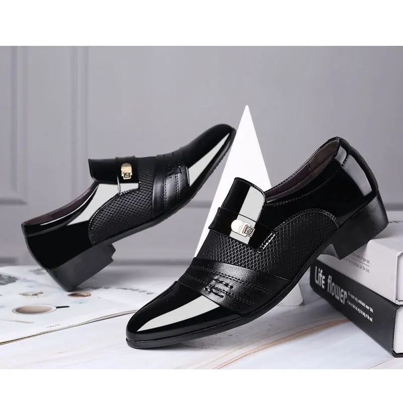 Moda Aluneca Pe Bărbați Rochie Pantofi Oxfords Barbati de Afaceri de Moda Rochie de Bărbați Pantofi Noi din Piele Clasice Costume pentru Bărbați Pantofi