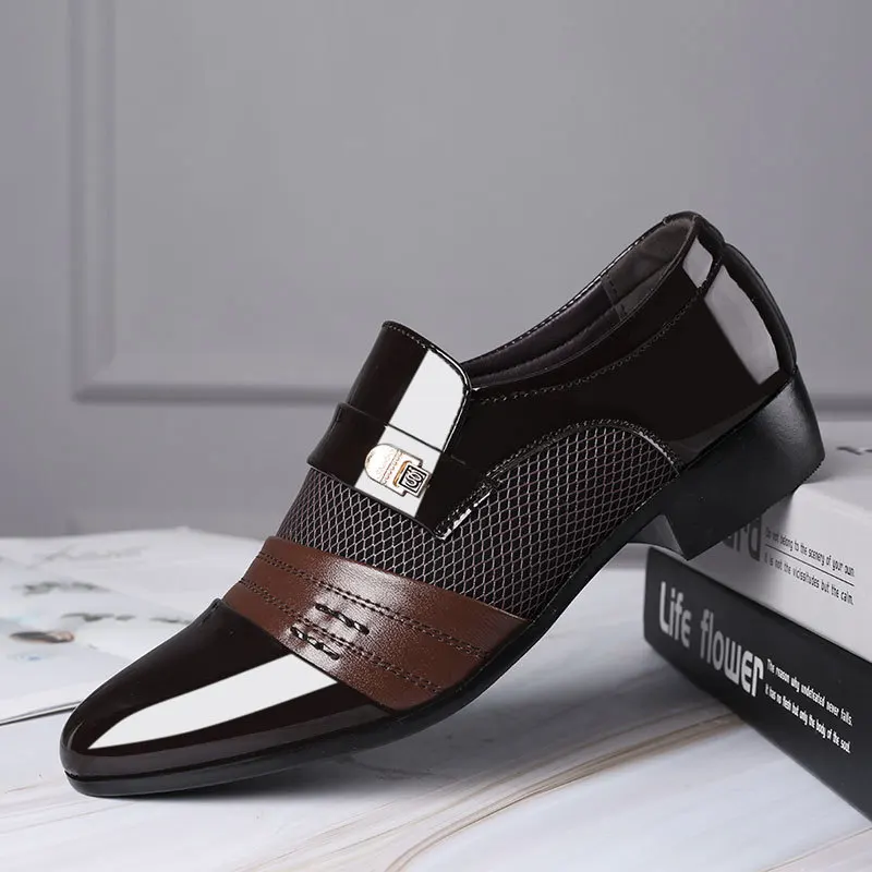 Moda Aluneca Pe Bărbați Rochie Pantofi Oxfords Barbati de Afaceri de Moda Rochie de Bărbați Pantofi Noi din Piele Clasice Costume pentru Bărbați Pantofi