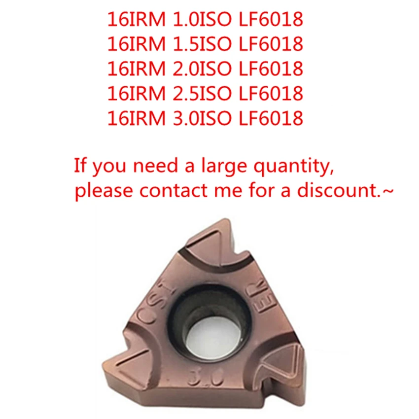 10buc/Cutie DESKAR 16ERM 1.0/1.5/2.0/2.5/3.0 ISO LF6018~16IRM 1.0/1.5/2.0/2.5/3.0 ISO LF6018 Pentru inserții Filetate din oțel Inoxidabil